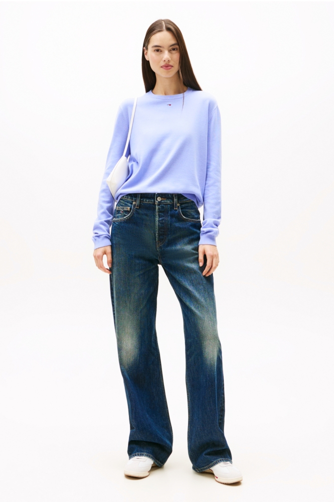 TJW ESSENTIAL CREW S DW0DW20159 C5Z VINTAGE IRIS